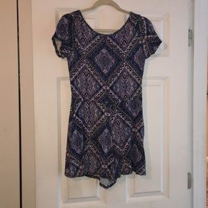 Tribal print romper